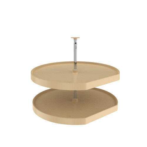 Rev-A-Shelf Polymer D-Shaped 2-Shelf Lazy Susan for Corner Base Cabinets - LD-2262-32-15-1
