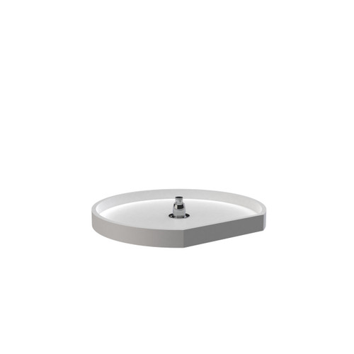 Rev-A-Shelf Polymer D-Shaped Lazy Susan Single Shelf for Pantry Cabinets - 6201-22-11-52