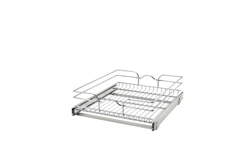Rev-A-Shelf Single-Tier Bottom Mount Pullout Steel Wire Organizer - 5WB1-1820CR-1