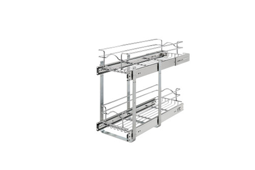 Rev-A-Shelf Two-Tier Bottom Mount Pullout Steel Wire Organizer - 5WB2-0922CR-1