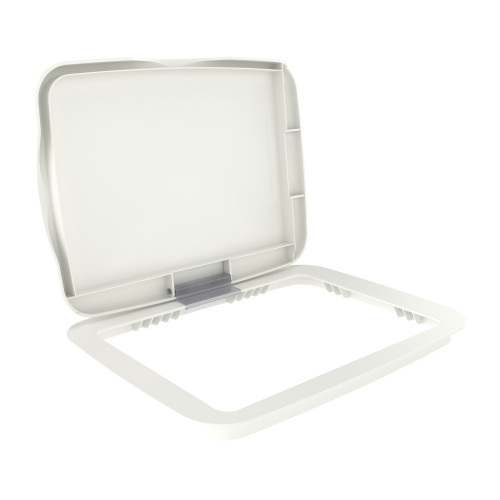 Rev-A-Shelf White Polymer Bi-Directional Lid for Rev-A-Shelf® 35 and 50 qt. Waste Containers - RV-3550-LID-11-1