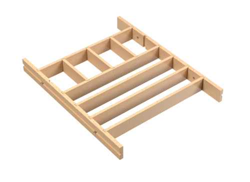 Rev-A-Shelf Wood Shallow Drawer Divider Insert 30" Cabinet - 4WDIV-30SH-1