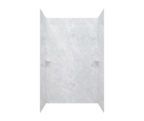 Swanstone 36 x 62 x 96 Modern Subway Tile Glue up Shower Wall Kit in Ice - EXMSMK963662.130