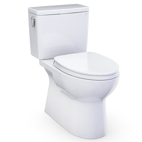 TOTO Glaston™ 1G® Two-Piece Elongated Toilet - 1.0 GPF, White - MS472124CUFG#01