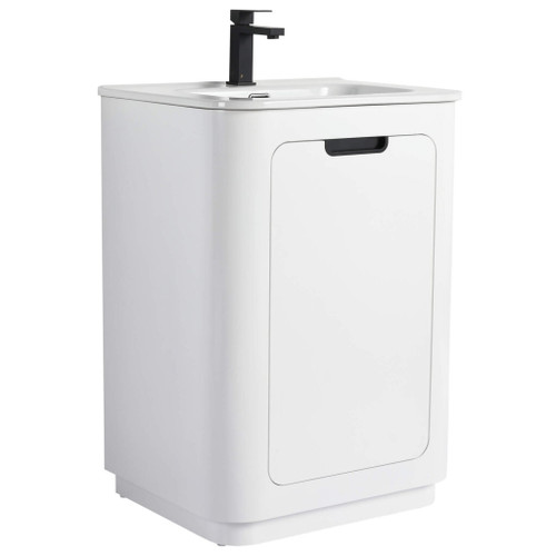 Fine Fixtures Shireplace Vanity Cabinet 24" Wide, Satin White - SP24WH