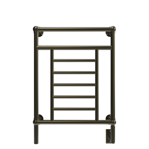 Amba Traditional Model T-2536 8 Bar Hardwired Heated Towel Rack in Brushed Bronze - T-2536BMB