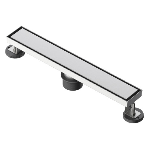 Fine Fixtures 18" Linear Shower Drain | Convertible Design | Satin Nickel - DRA18SN