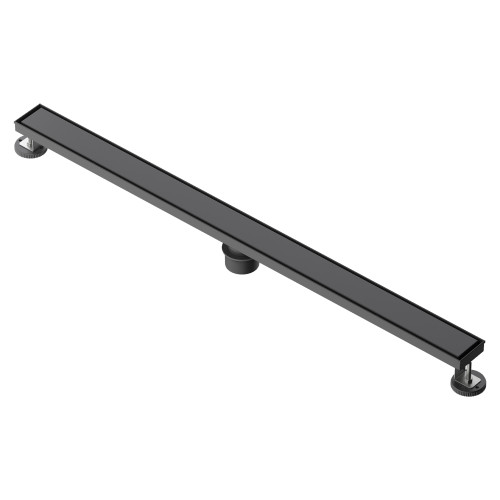 Fine Fixtures 42" Linear Shower Drain | Convertible Design | Matte Black - DRA42BL