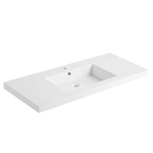 Fine Fixtures 42" X 18" Edgedale Sink | Gel-Coated | 2" Thick Edge | - VET4218W