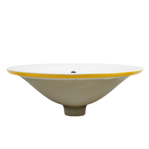 Fine Fixtures Modern Drop In Sink 18" x 18", Classic Yellow - MV39YE