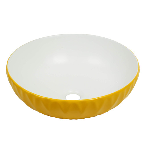 Fine Fixtures Modern Vessel 15" x 15" Sink, Classic Yellow - MV37YE