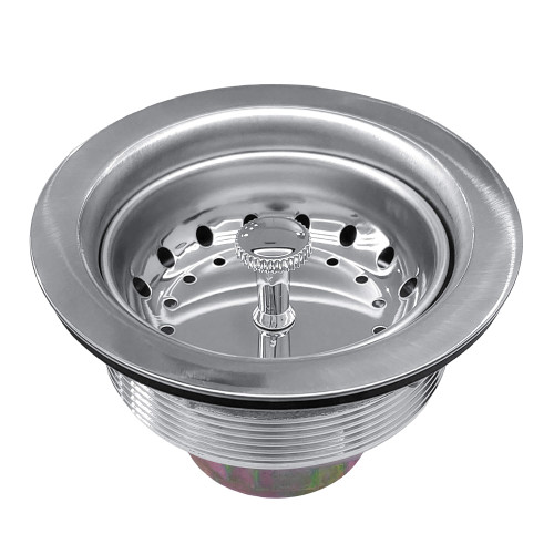Fine Fixtures Polished Chrome Double Cup Sink Strainer With Brass Nuts - ST132