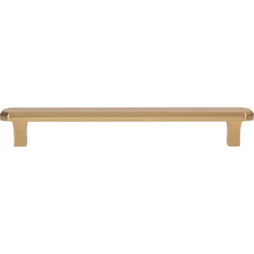 Atlas Fielding 6 5/16" Center to Center Bar Pull, Warm Brass - A6073-WB