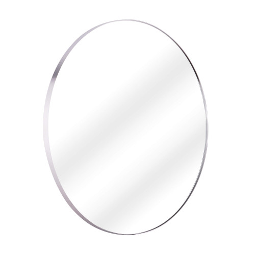 Fine Fixtures 28" x 28" Round Classic Wall Mirror, Polished Chrome - MRD2828PC