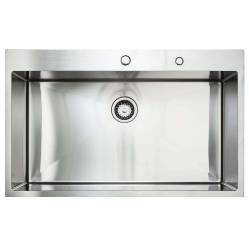 Fine Fixtures 36" x 22" x 10" - 18 Gauge Dual Mount Single Bowl Stainless Steel Kitchen Sink - S754S2