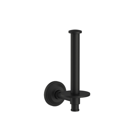 Gerber Larrimore Single-Post Toilet Paper Holder, Satin Black - D447066BS