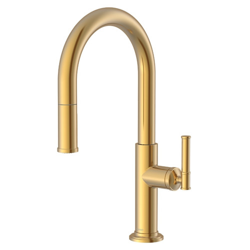 Gerber Montclare Single Handle Pull-Down High-Arc Prep Faucet 1.75gpm, Brushed Bronze - D150529BB