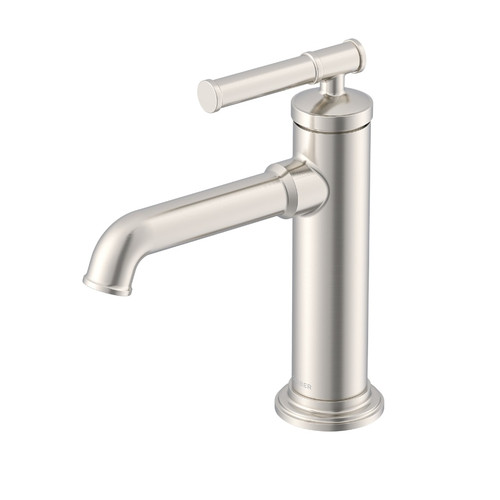 Gerber Montclare Single Handle Lavatory Faucet Single Hole Mount w/ Metal Touch-Down Drain 1.2gpm, Brushed Nickel - D225029BN