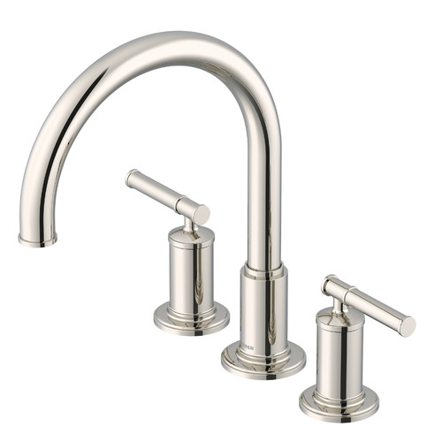 Gerber Montclare Two Handle Roman Tub Faucet Trim Kit w/out Spray, Polished Nickel - D300929PNT