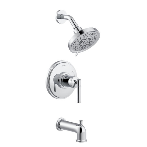 Gerber Montclare Single Handle Tub & Shower Faucet Trim Kit & Treysta Cartridge 1.75gpm, Chrome - D501029TC