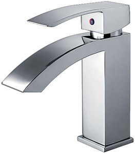 Whitehaus WH2010001 Jem Single Handle Lavatory Faucet With Pop-up Drain - Chrome