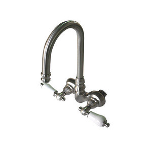 Kingston Brass Wall Mount Clawfoot Tub Filler Faucet - Satin Nickel CC75T8