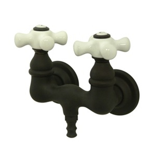 Kingston Brass 3-3/8" Wall Mount Clawfoot Tub Filler Faucet - Oil Rubbed Bronze CC39T5