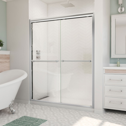 DreamLine DUET 44"-48" x 72" Bypass Sliding Shower Door - Chrome Trim - SHDR-1248728