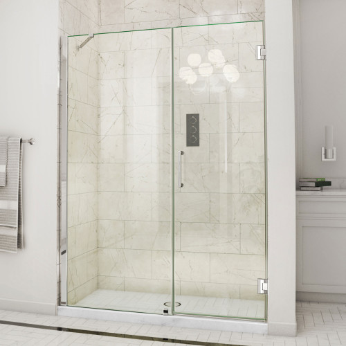 DreamLine UNIDOOR Frameless 57"-58" Adjustable Shower Door - Chrome Trim - SHDR-20577210