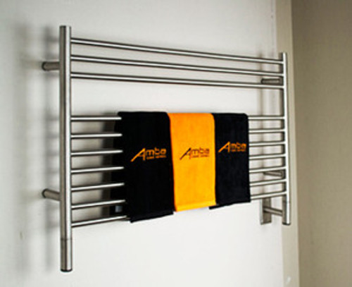 Amba Jeeves LSP-40 L Straight Electric Heated Towel Warmer - Polished Stainless - 39 1/2" W x 27" H x 4 1/2" D Amba Jeeves LSP-40 L Straight Electric Heated Towel Warmer - Polished Stainless - 39 1/2" W x 27" H x 4 1/2" D