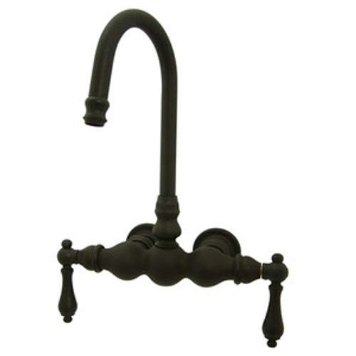 Kingston Brass 3-3/8" Wall Mount Clawfoot Tub Filler Faucet - Oil Rubbed Bronze - CC1T5