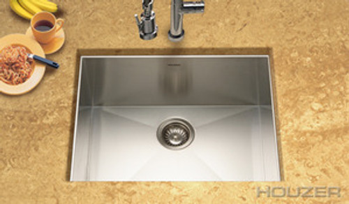 Hamat PRIZM Zero Radius Undermount 23" x 18" Single Bowl Kitchen Sink - Stainless Steel