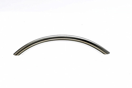 Top Knobs Stainless SS15 5 1/16" CC Solid Bowed Bar Door Pull - Stainless Steel