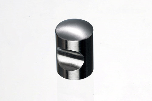 Top Knobs Stainless SS21 13/16" Indent Cabinet Knob - Stainless Steel