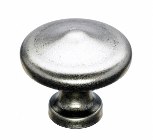 Top Knobs Peak 1 5/16" Diameter Round Knob, Antique Pewter - M1229