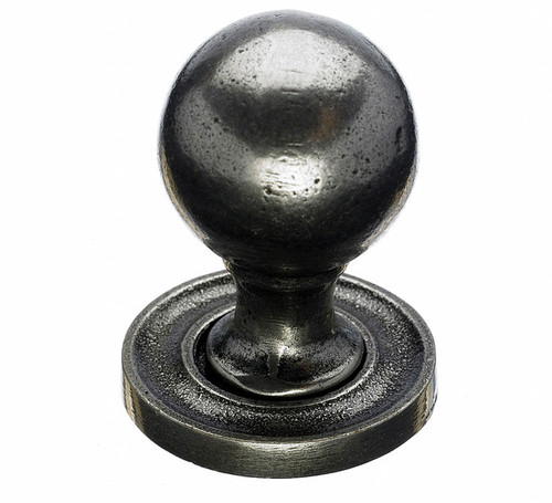 Top Knobs Paris Smooth 1 1/4" Diameter Round Knob, Cast Iron - M50
