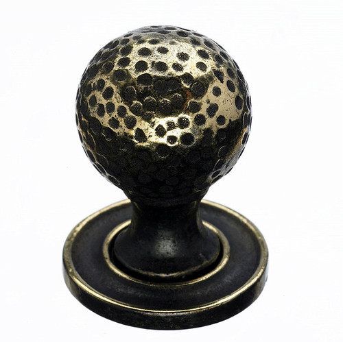Top Knobs Paris Mottled 1 1/4" Diameter Round Knob, Dark Antique Brass - M44