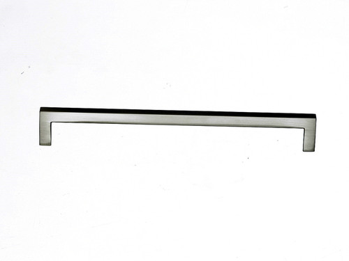 Top Knobs Asbury M1152 8 13/16" CC Square Bar Door Pull - Brushed Satin Nickel