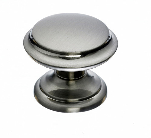 Top Knobs Asbury & Dakota M1303 1 3/8" Flat Top Cabinet Knob - Brushed Satin Nickel