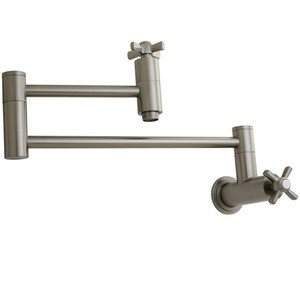 Kingston Brass Wall Mounted Pot Filler Faucet - Brushed Nickel - KS8108ZX