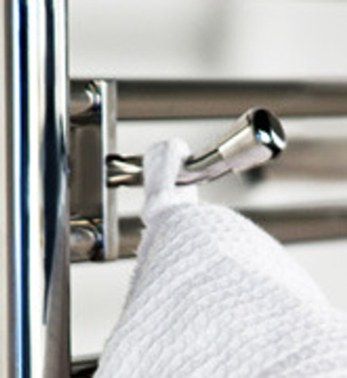 Amba AJ-BH-P Bathrobe Hanger - Hooks onto Towel Warmer - Polished Stainless
