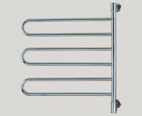 Amba Swivel B003-B 25" W x 29" H Plug In Towel Warmer - 3 Double Bars - Brushed Stainless