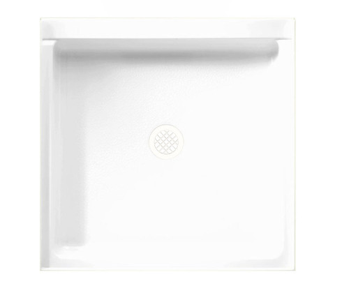 Swanstone SF03232MD.010 32 x 32  Alcove Shower Pan with Center Drain in White