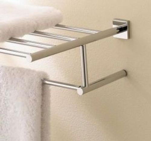 Valsan Braga 67663CR 15 3/4" Towel Bar & Shelf - Chrome