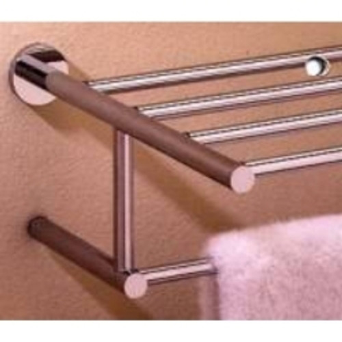 Valsan Porto 67563ES 15 3/4" Towel Bar & Shelf - Satin Nickel