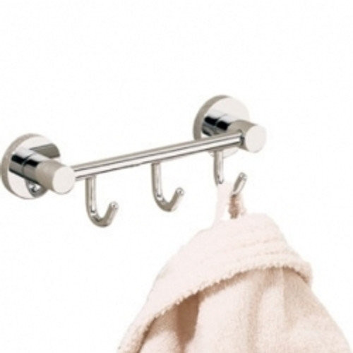 Valsan Porto 67513ES Triple Prong Robe Hook - Satin Nickel