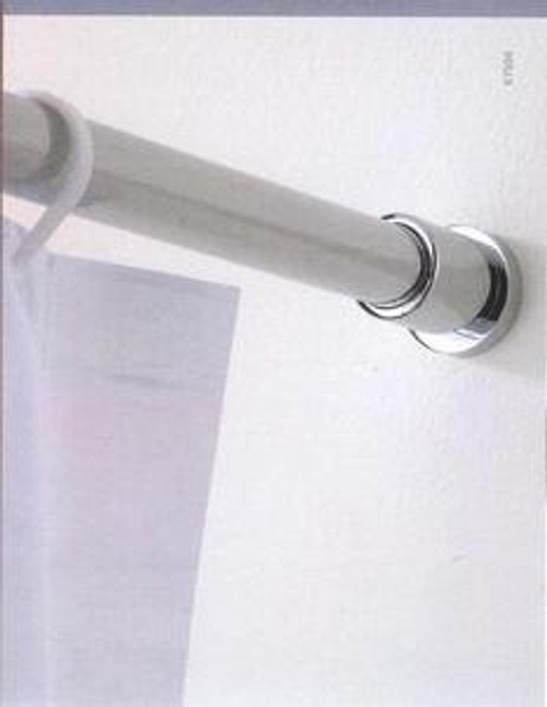 Valsan Porto 67504NI Shower Curtain Rod Brackets (Pair) - Polished Nickel