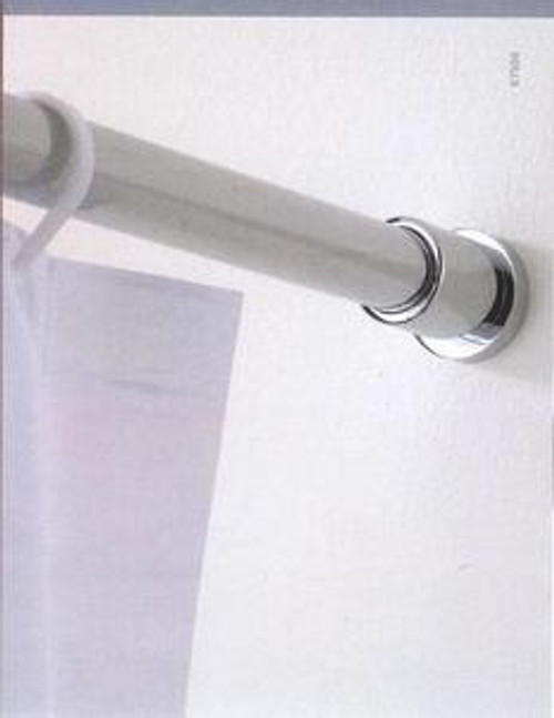 Valsan Porto 67504CR Shower Curtain Rod Brackets (Pair) - Chrome