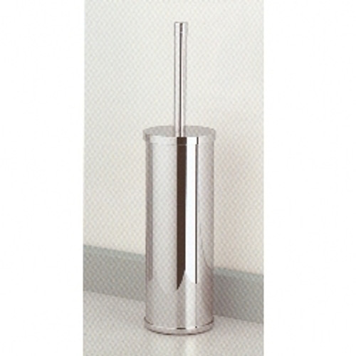 Valsan Cubis Plus 66498ES Freestanding Toilet Brush Holder-Satin Nickel