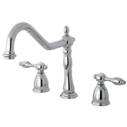 Kingston Brass Two Handle Widespread Kitchen Faucet - Satin Nickel KB1798TALLS